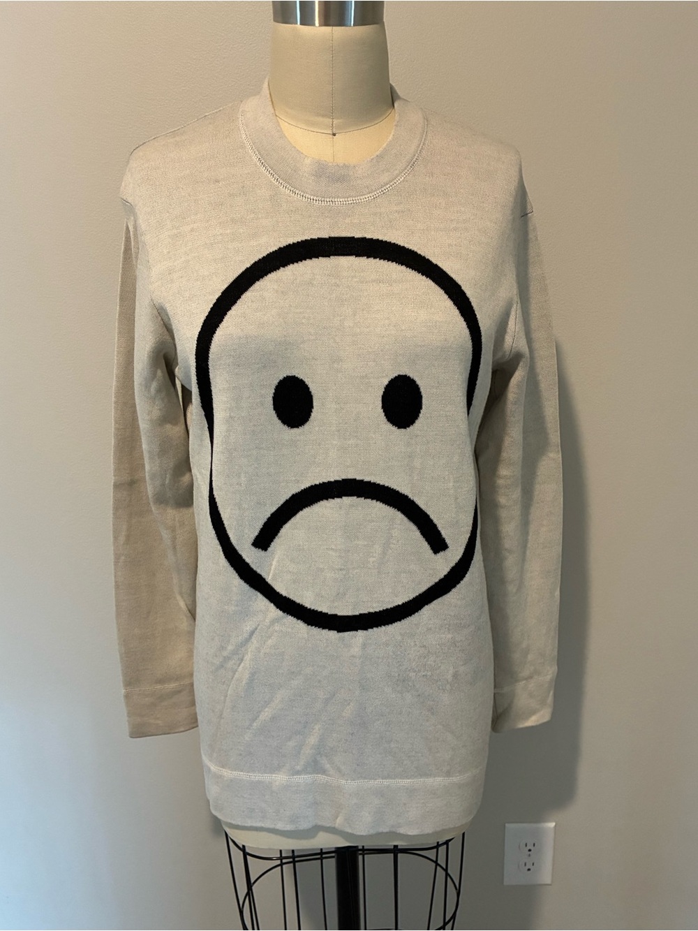 Marc by Marc Jacobs sad face jacquard sweater